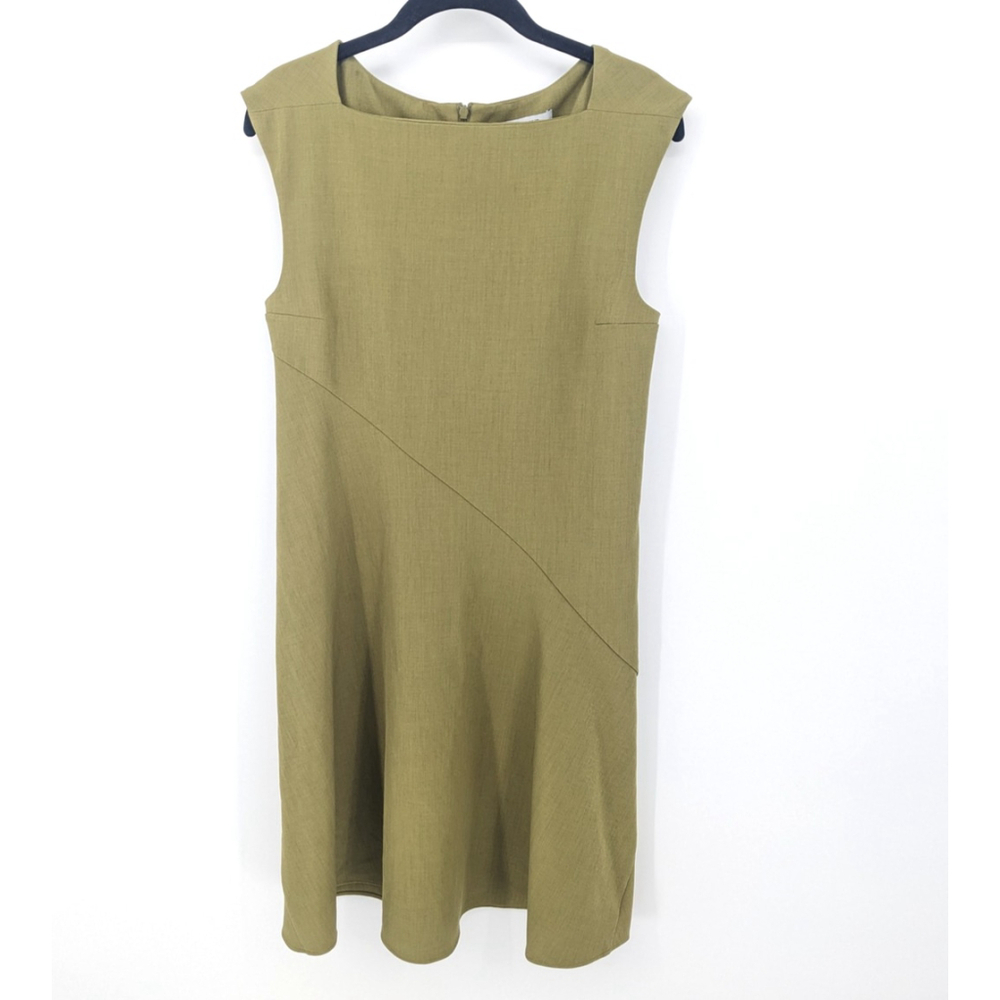 MM LaFleur Green Sleeveless Sheath Dress Size‎ 8